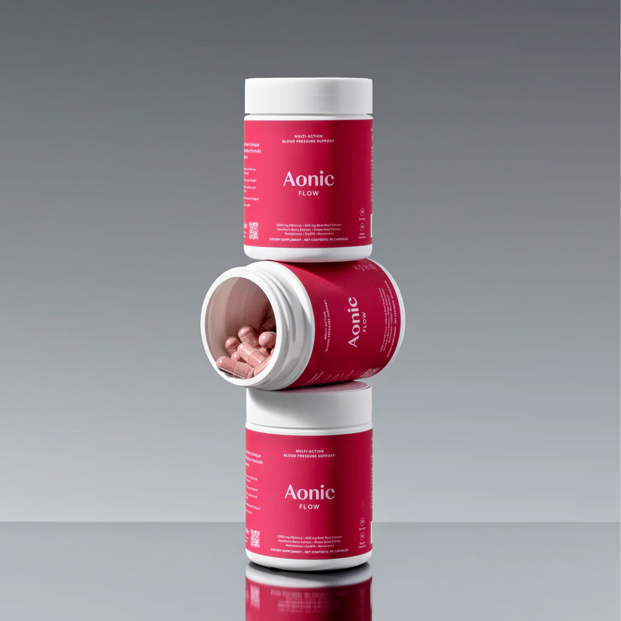 Aonic Flow heart-health supplement in a morning routine